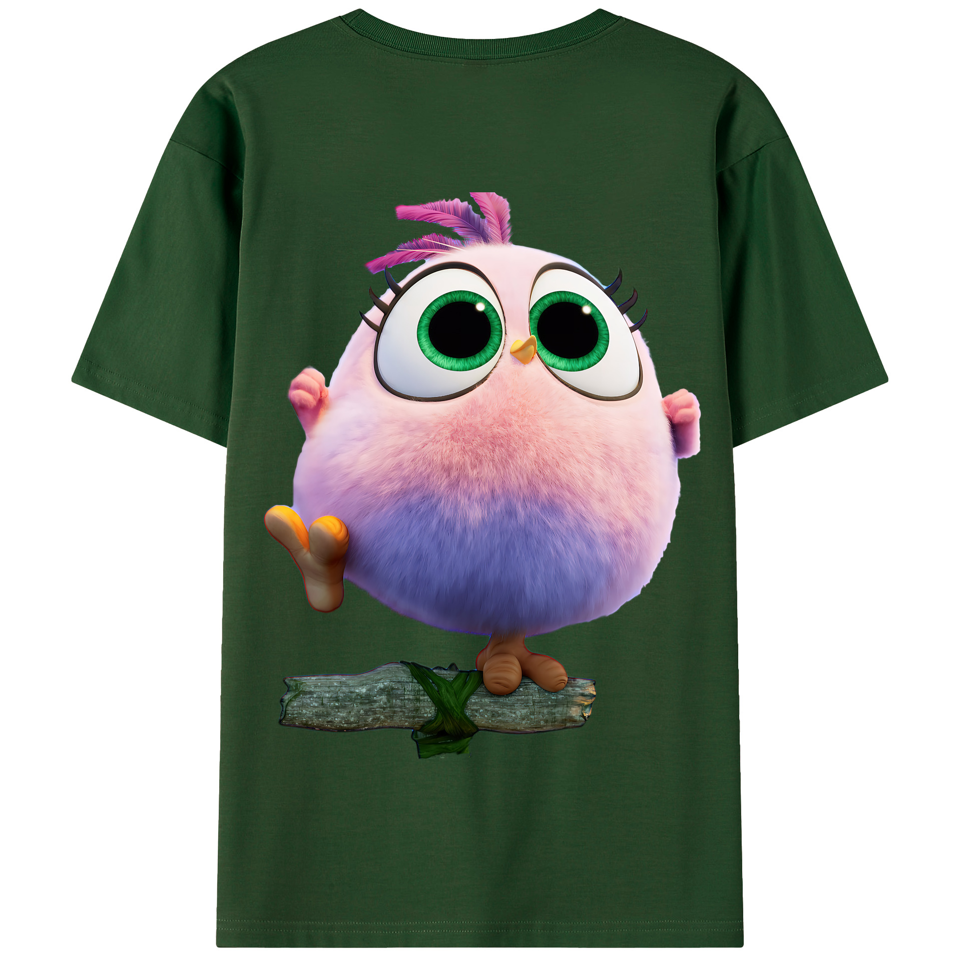 （画像用） Angry Birds アングリーバード 綿100％半袖Tシャツ（背面プリント）